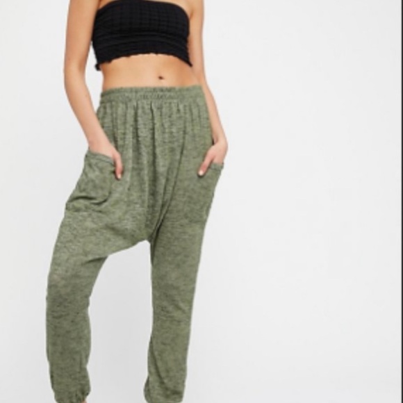 Free People Heather Gray Harem Jogger Pants - Picture 6 of 6